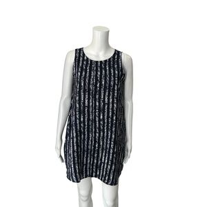 Ann Everett Navy Blue & White Mini Dress One Size